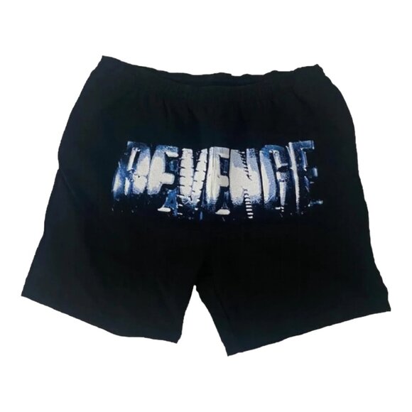 Revenge Chrome Logo Shorts Black - Picture 1 of 4